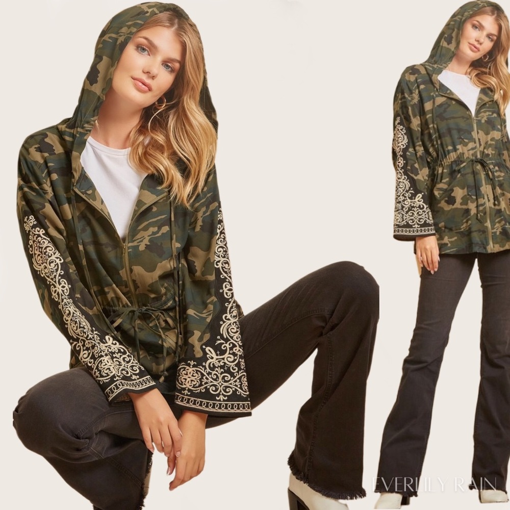 2 PK | Gorgeous Embroidered Camo Jacket